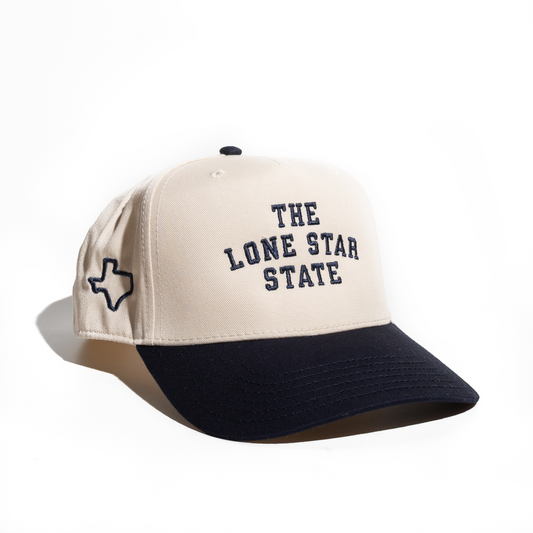 The Lone Star State - Ball Cap - Natural/Navy