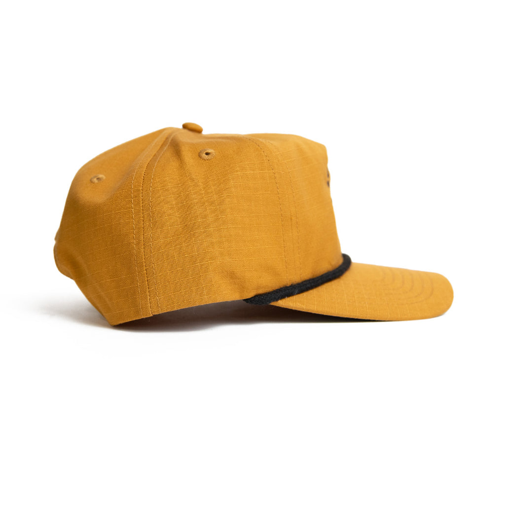 Texas Lone Star State Ripstop Cap - Old Gold/ Black Rope