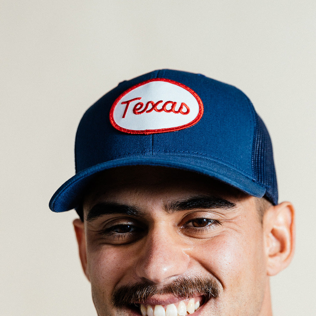 Texas Oval - Trucker Hat - Navy