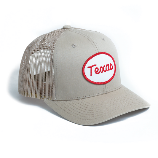 Texas Oval - Trucker Hat - Khaki