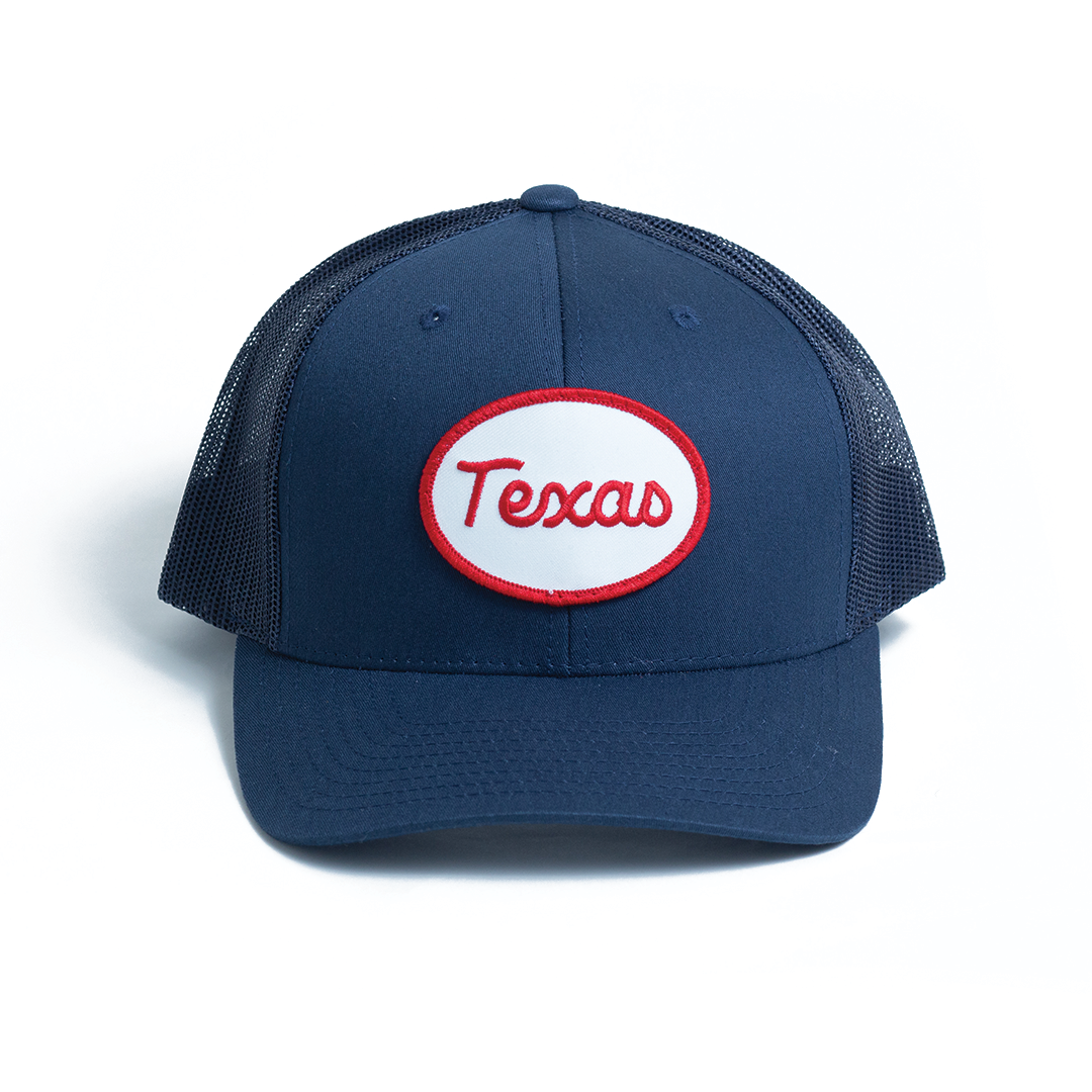 Texas Oval - Trucker Hat - Navy