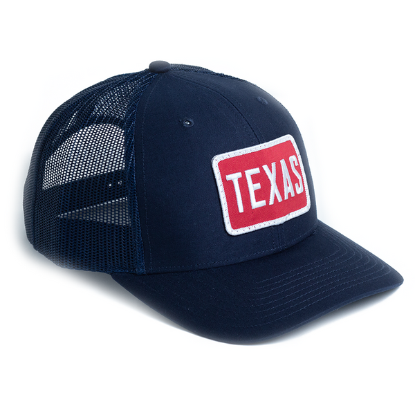 Texas Script TEX. - Heather Gray/Black - Trucker Hat | Texas Hats – TX Caps