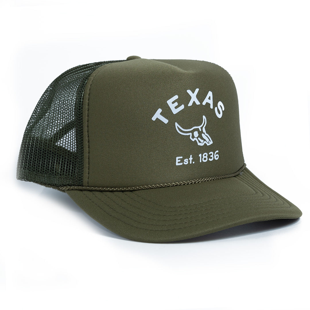 Texas Cattle Skull 1836 - Foam Cap