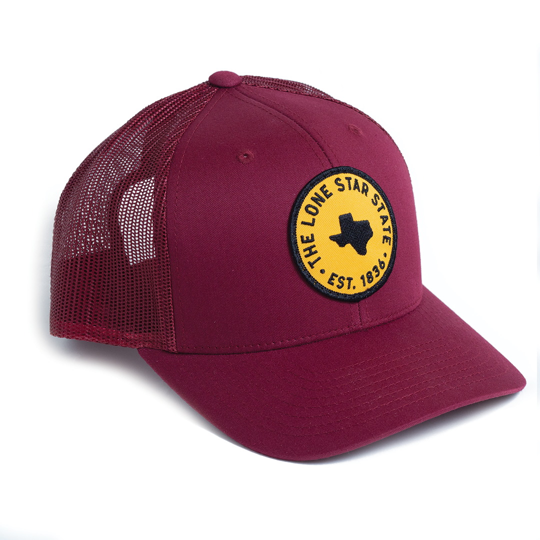 The Lone Star State - Trucker Hat - Maroon