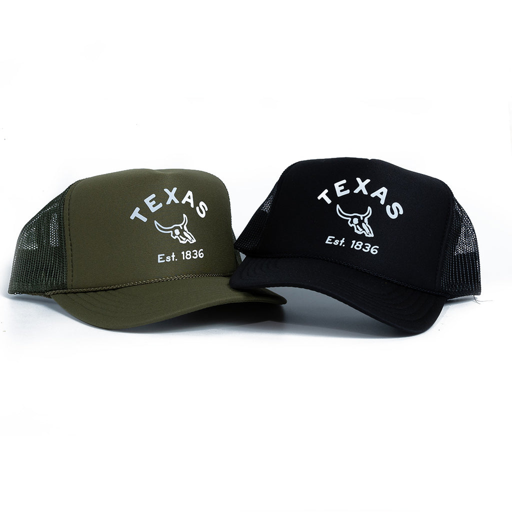 Texas Cattle Skull 1836 - Foam Cap