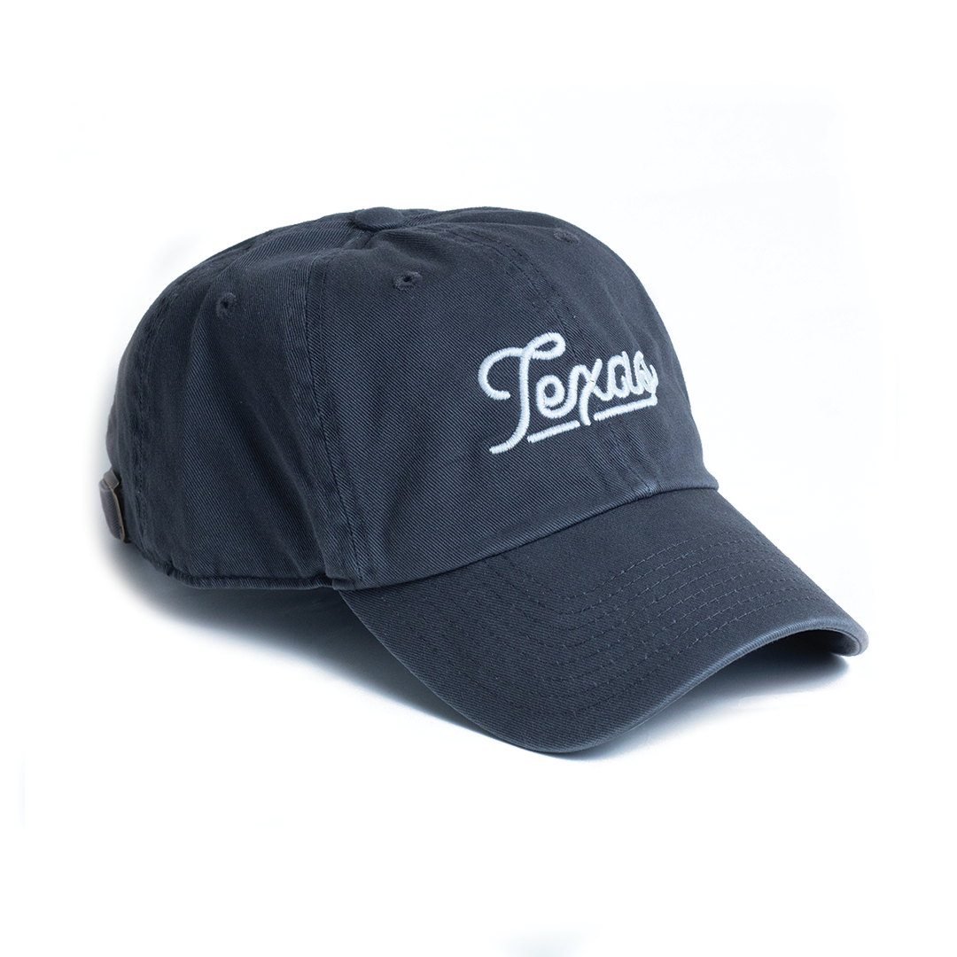 Texas Script - Ball Cap - Charcoal